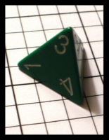 Dice : Dice - 4D - Green Opaque with White Numerals - Ebay Oct 2010